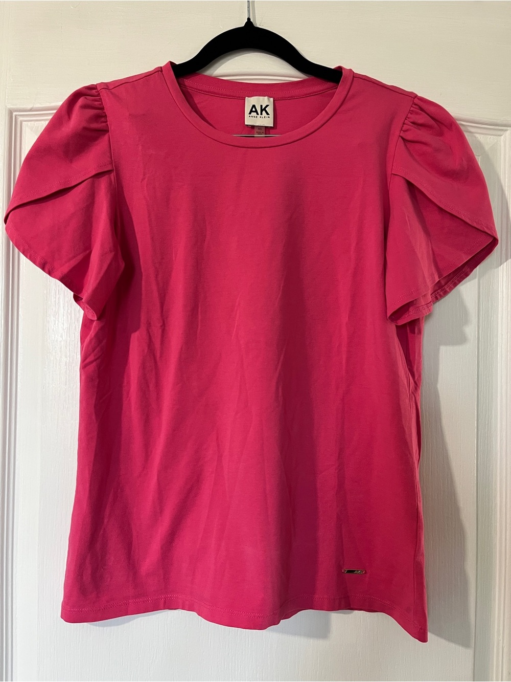 Anne Klein Pink Puff Sleeve Tee